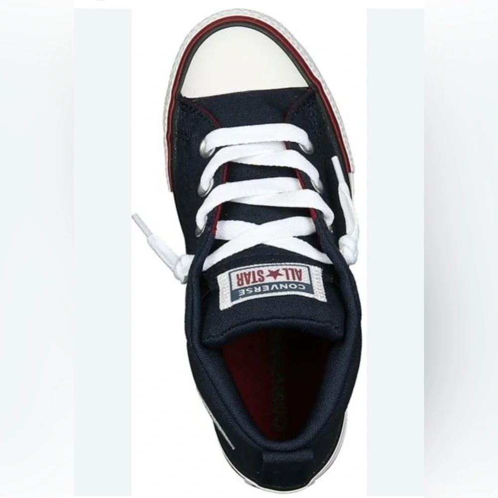 Converse Dark Blue MidTop Canvas Sneakers, Sz 5, Like New